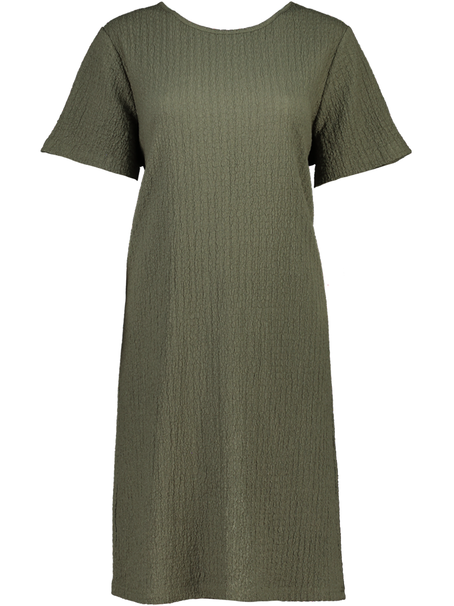 Green Short Sleeve Knit Dress