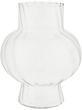 Round Striped Ringed Glass Vase 14.7x14.7cm