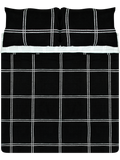Mono Grid Comforter Set King