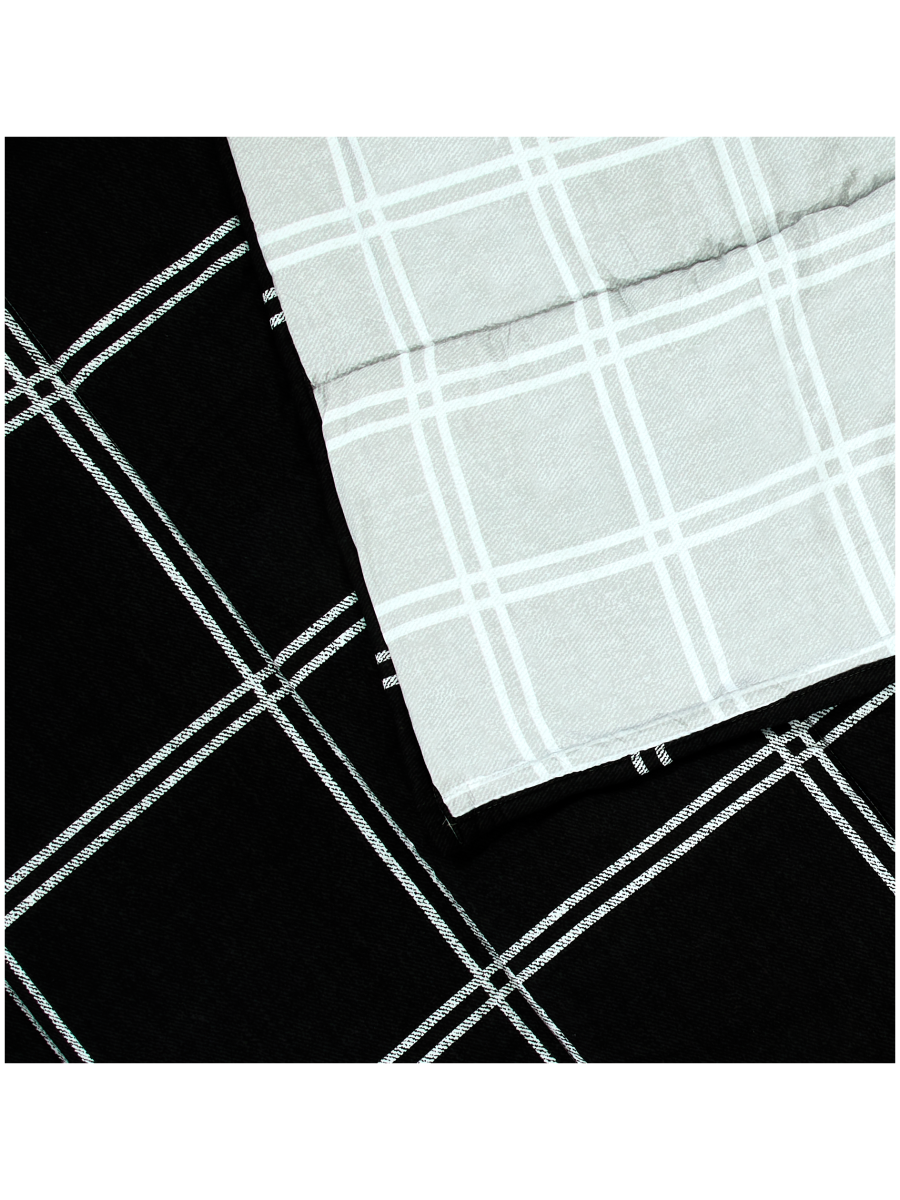 Mono Grid Comforter Set King (2)