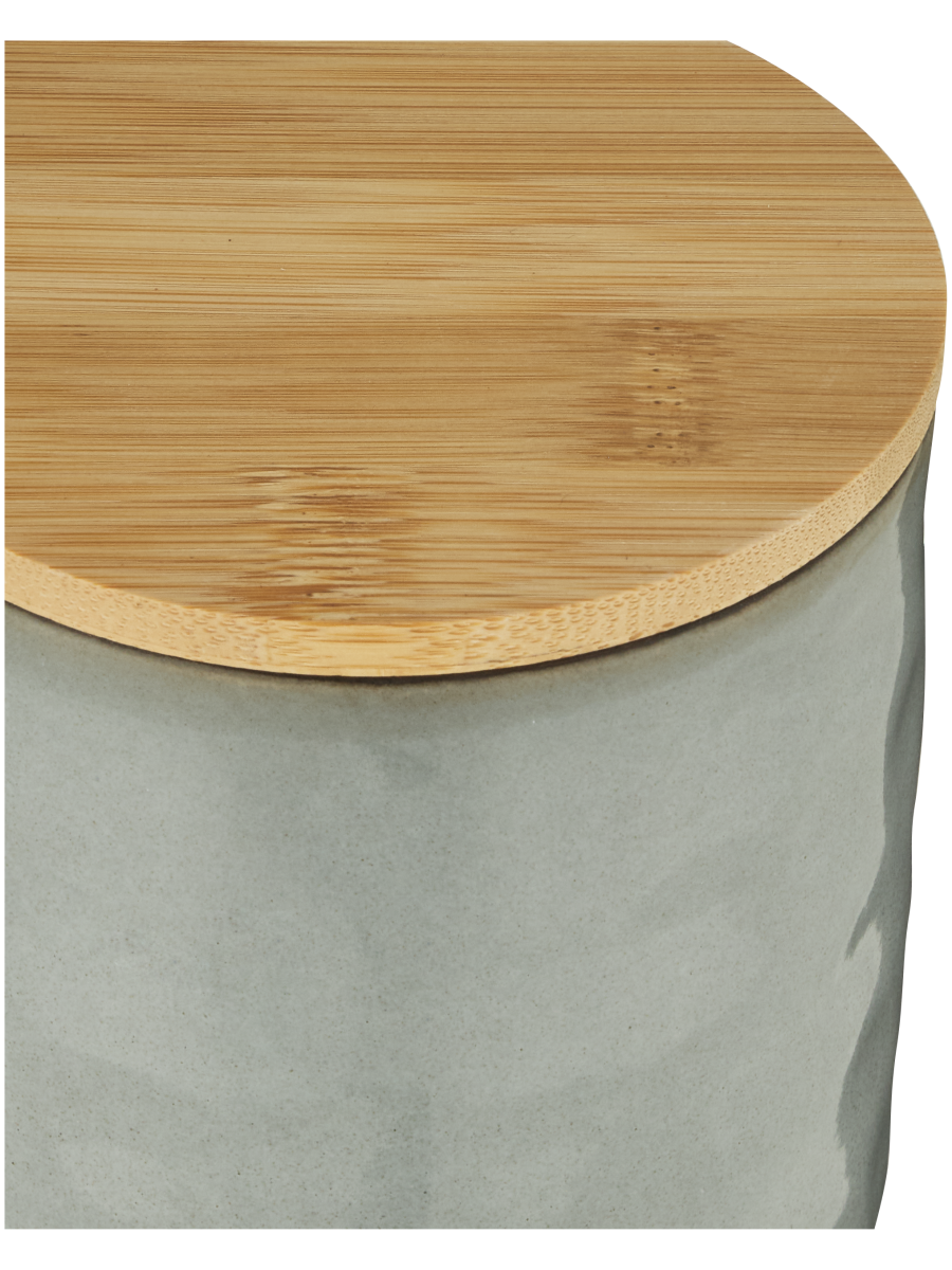 Canister With Wooden Lid 10x10cm (3)