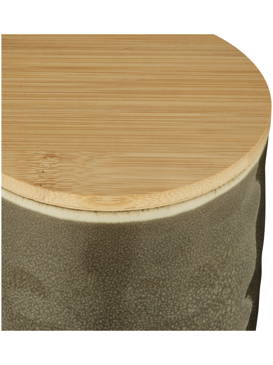 Canister With Wooden Lid 10x10cm (4)