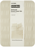 Stripe Seersucker Textured Duvet Cover Set Double (1)