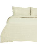 Stripe Seersucker Textured Duvet Cover Set Double (2)