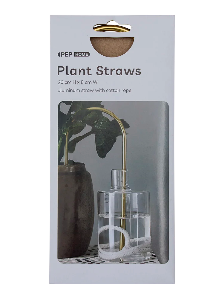 plant straws self watering Aluminum Plant Watering Straw with Cotton Rope – PEP Online