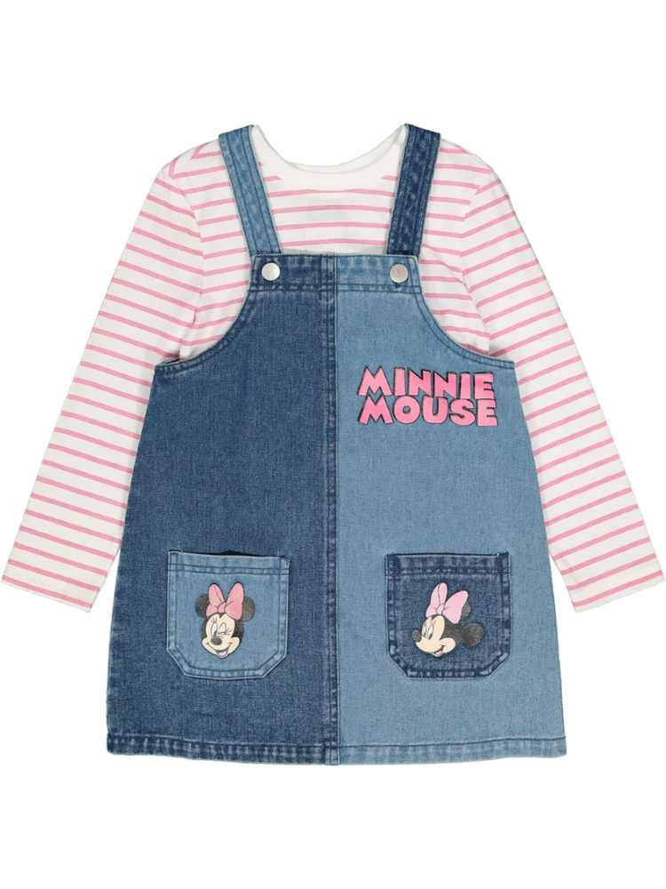 Minnie Mouse Blue Character Pinafore Set – PEP Online Minnie Mouse Blue Character Pinafore Set – PEP Online