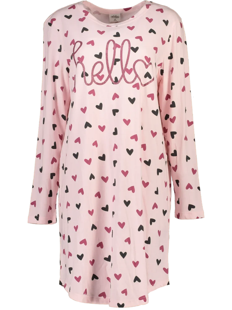 Heart Print Night Dress – PEP Online