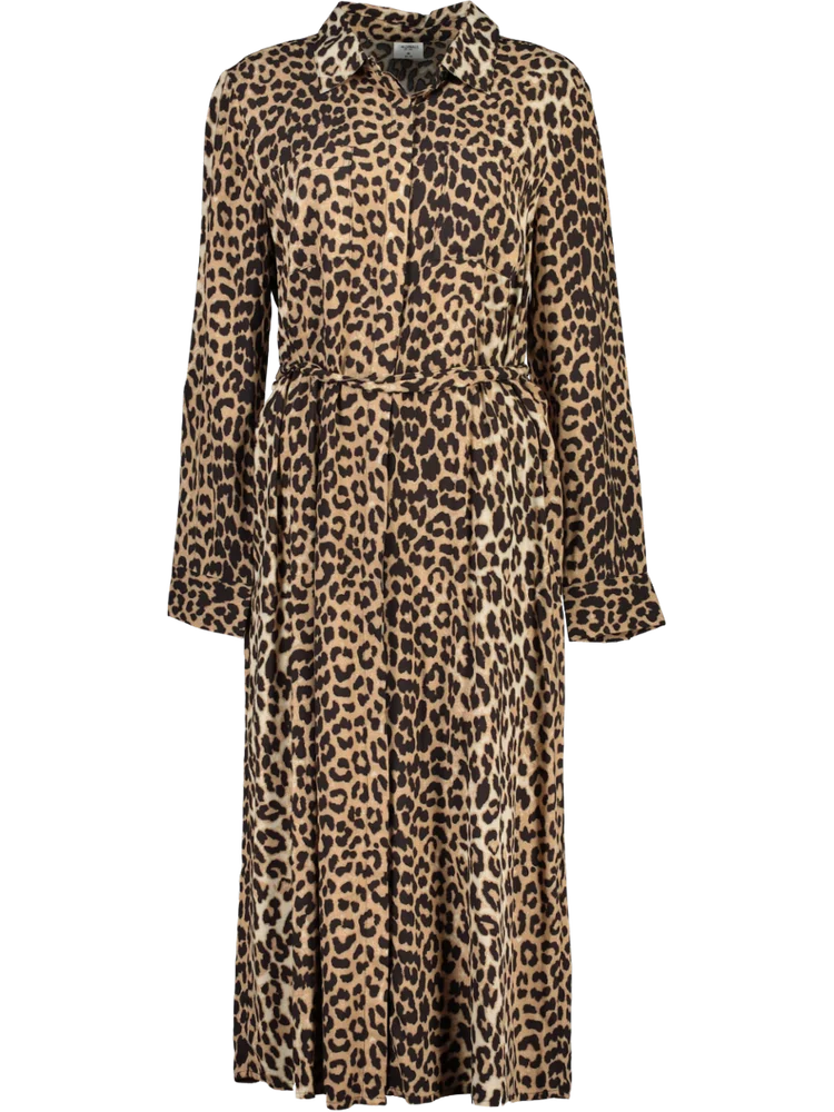 warehouse leopard print midi shirt dress Leopard Print Shirt Dress – PEP Online