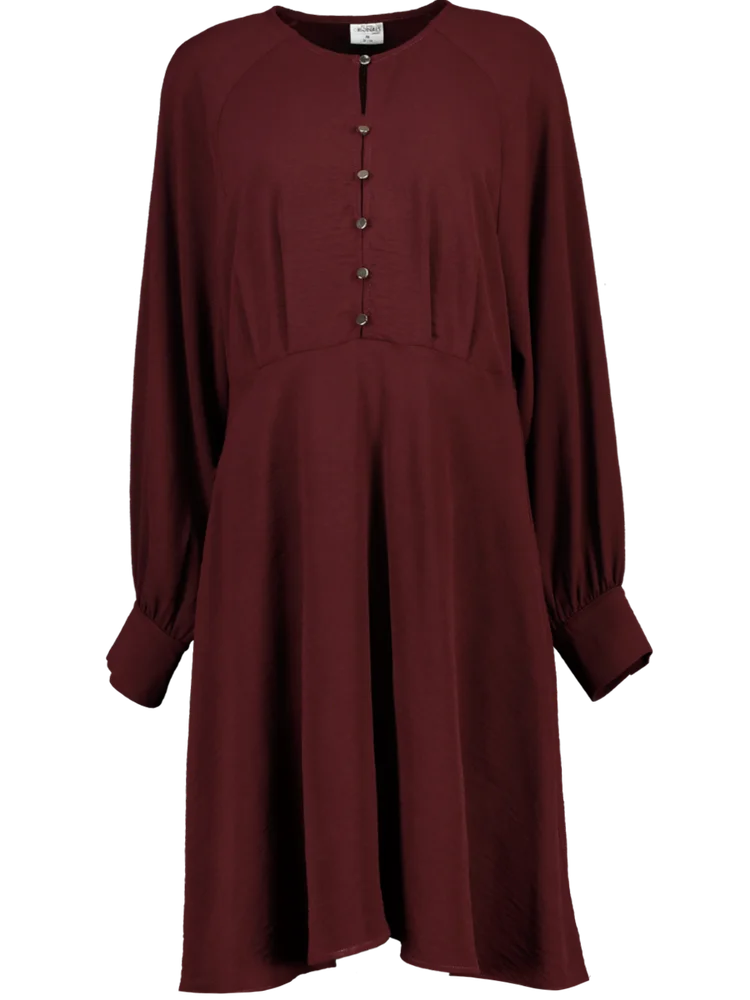 Burgundy Long Sleeve Dress – PEP Online