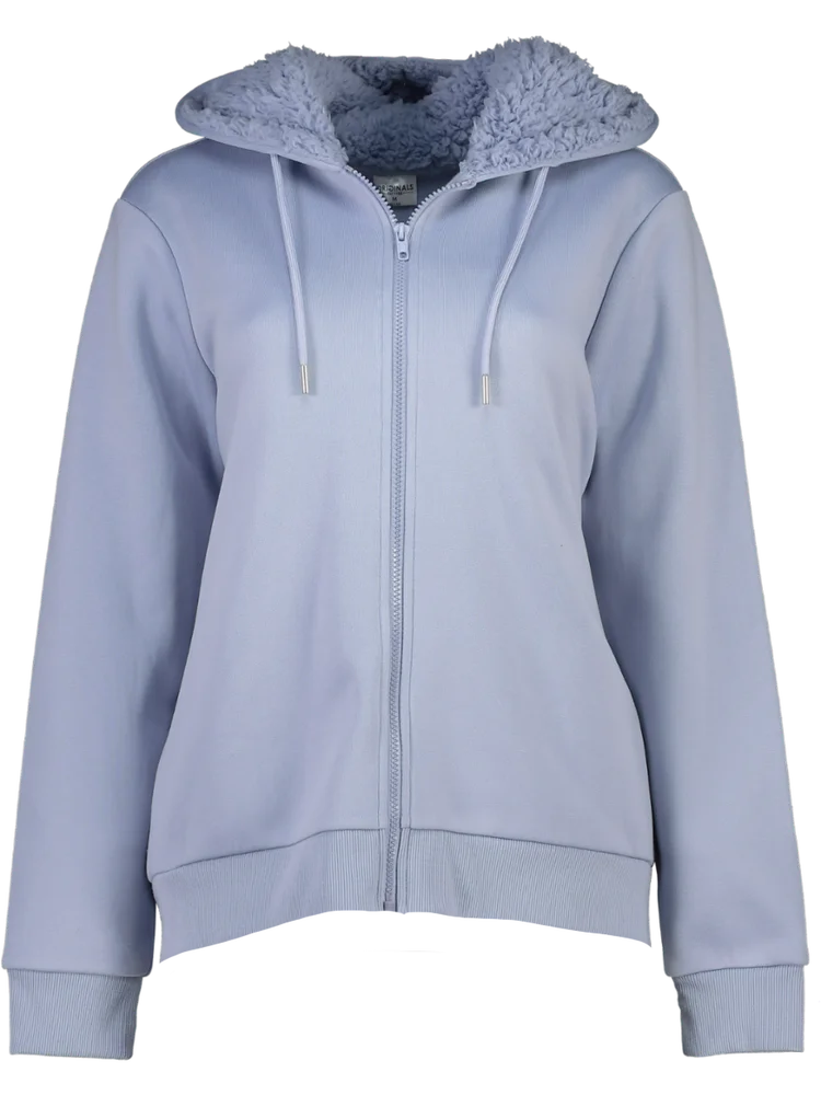 トップス Feels. THERMAL ZIP UP HOODIE LIGHT BLUE Blue Zip Up Hoodie – PEP Online