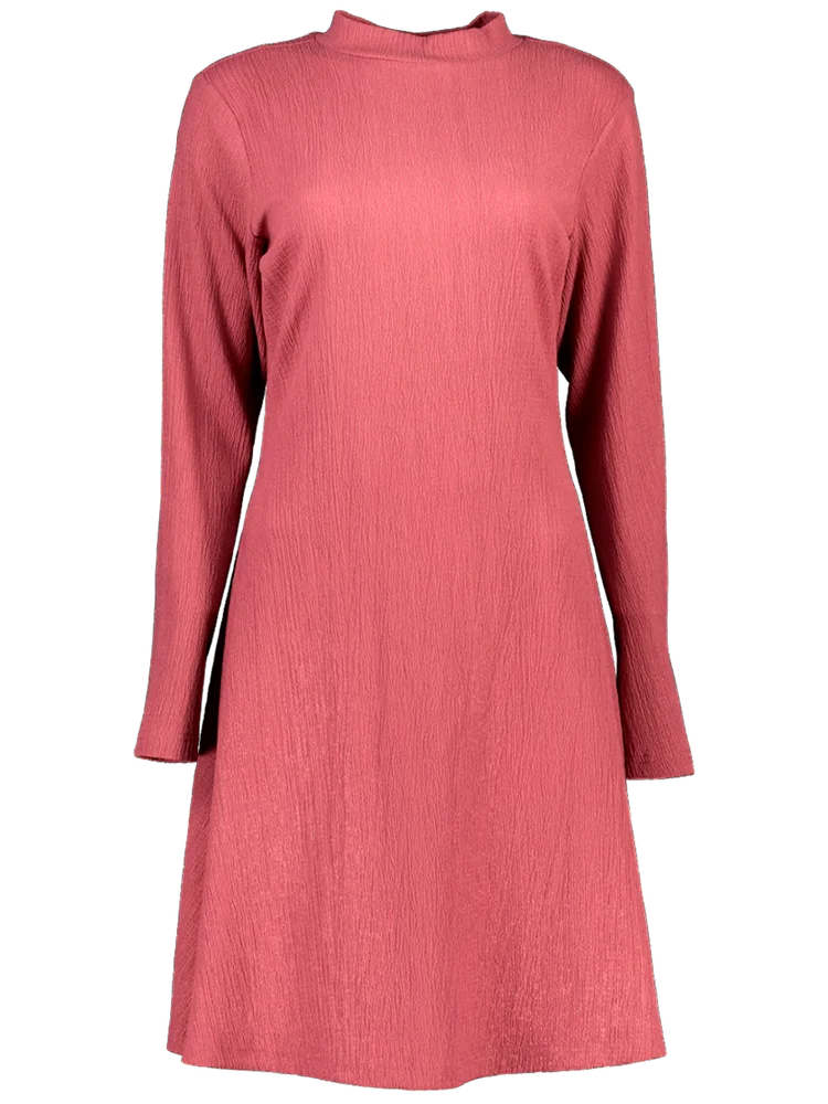 Pink Long Sleeve Viscose Knit Dress – PEP Online