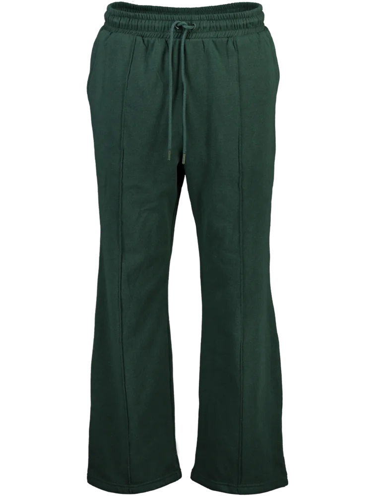 Green Pin-Tuck Wide Leg Jogger – PEP Online