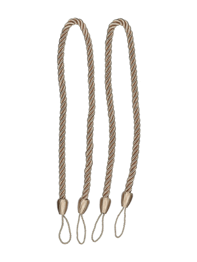 Rope Curtain Tiebacks Gold