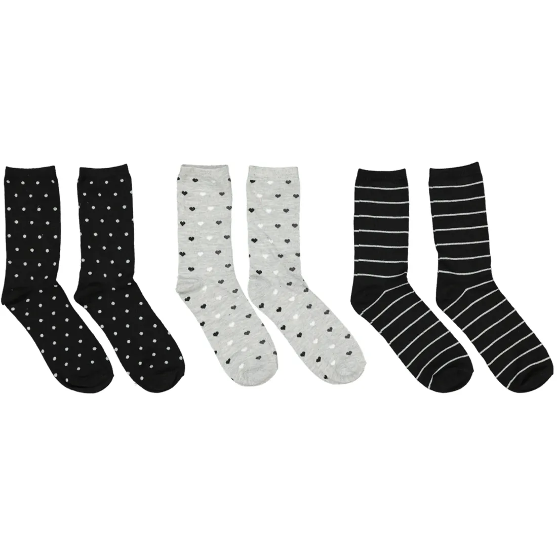 3-Pack Print Crew Socks | Ladieswear | PEP