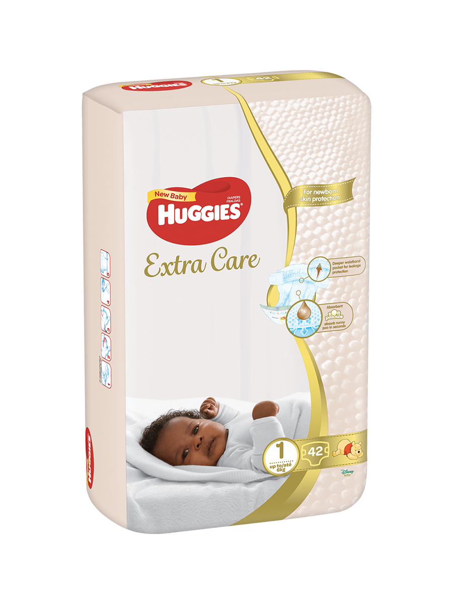 Huggies New Baby Extra Care 42s