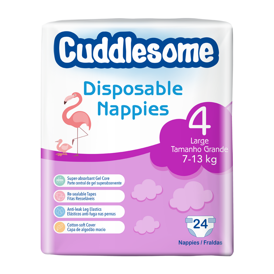 Cuddlesome Size 3 Medium Nappies 46 Pack main image 1