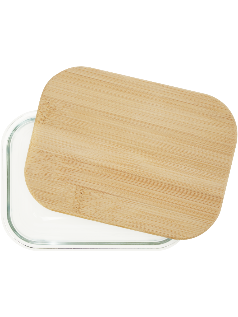 Glass Container With Bamboo Lid