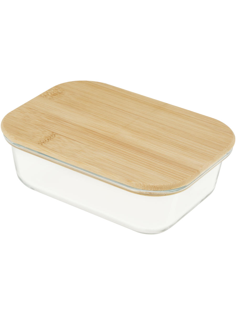Glass Container With Bamboo Lid (2)