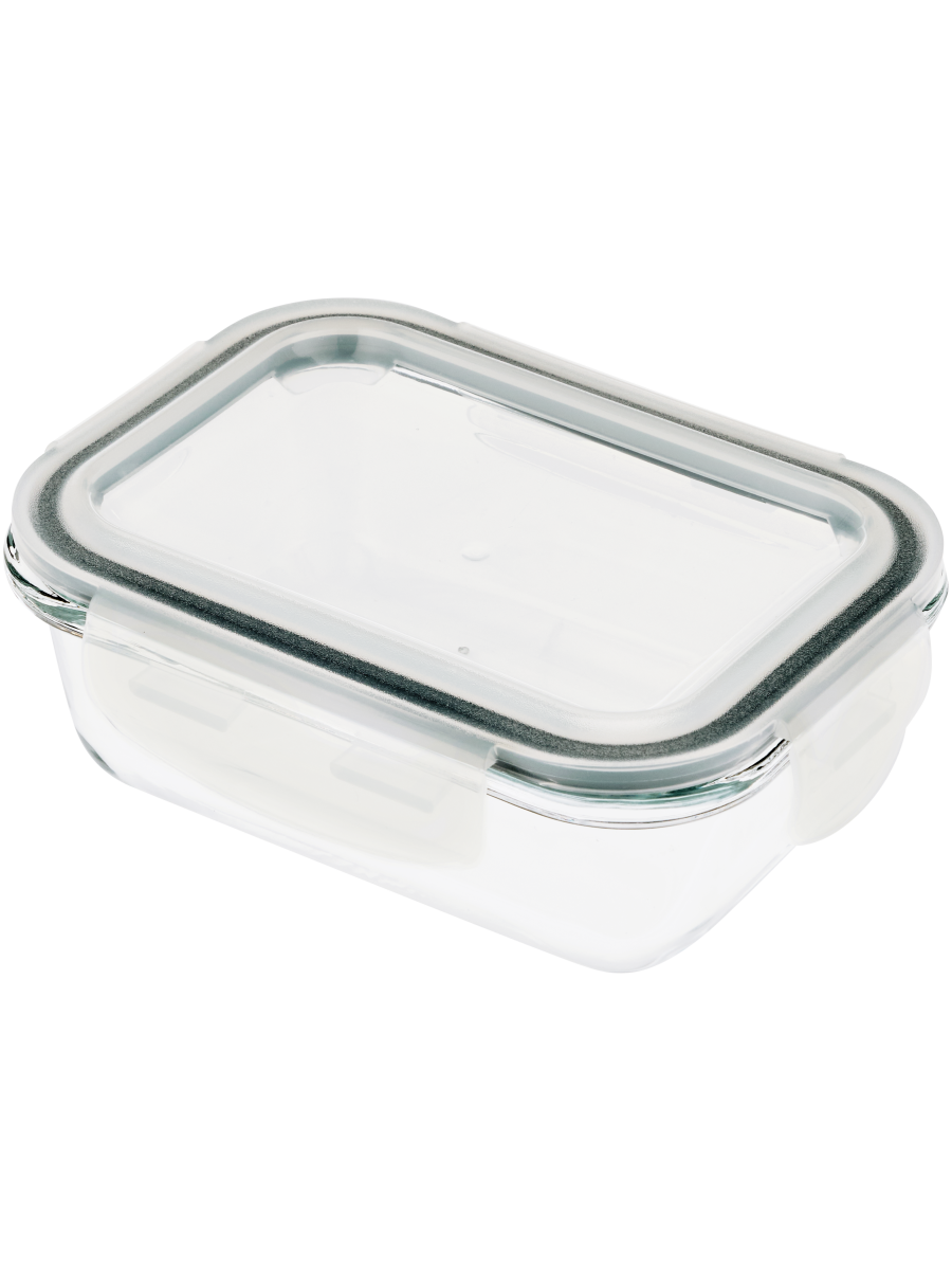 Glass Container With Clip-On Lid (1)