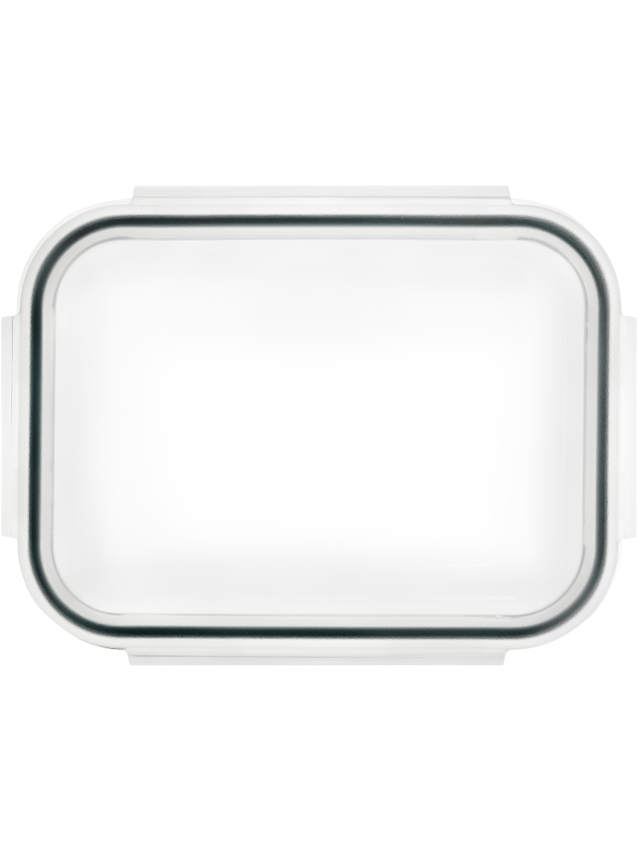 Glass Container With Clip-On Lid