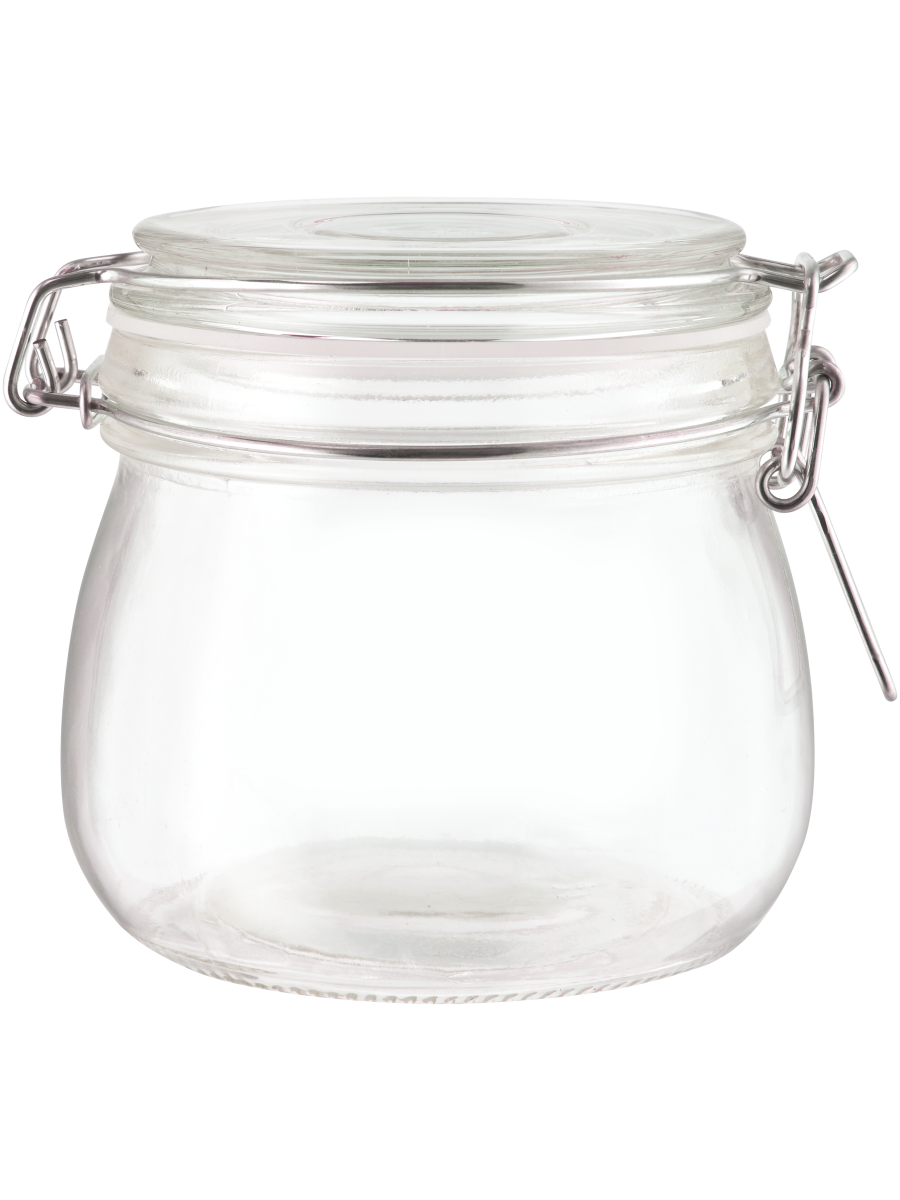 Glass Clip Jar 500ml