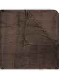 Medium Weight Plain Velvet Plush Blanket Double