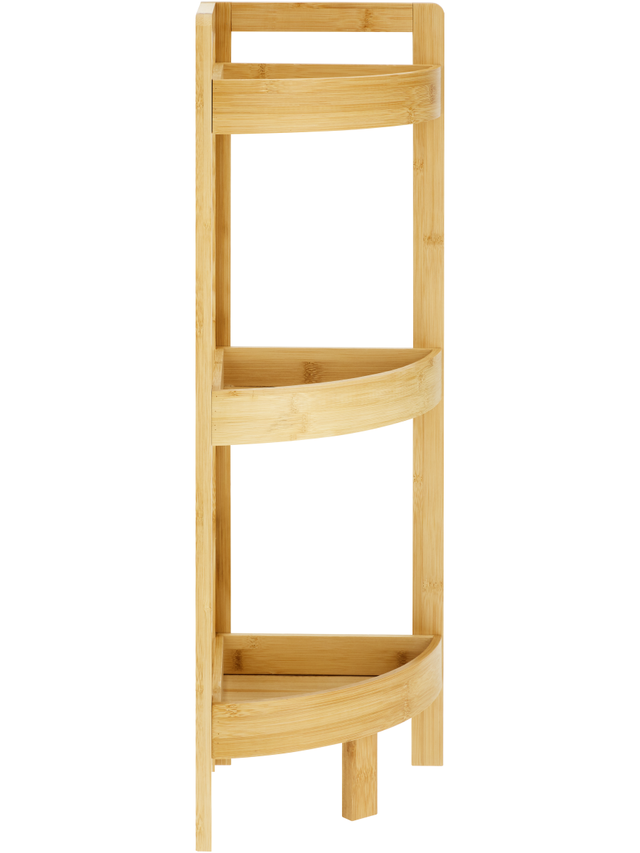 3 Shelf Bamboo Corner Caddy