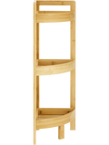 3 Shelf Bamboo Corner Caddy