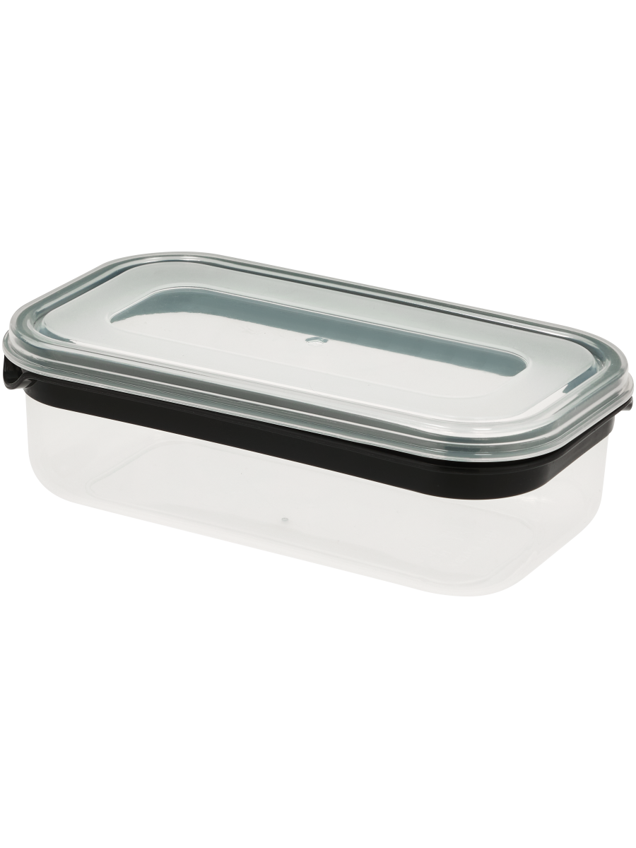 Black Stripe Rectangular Container