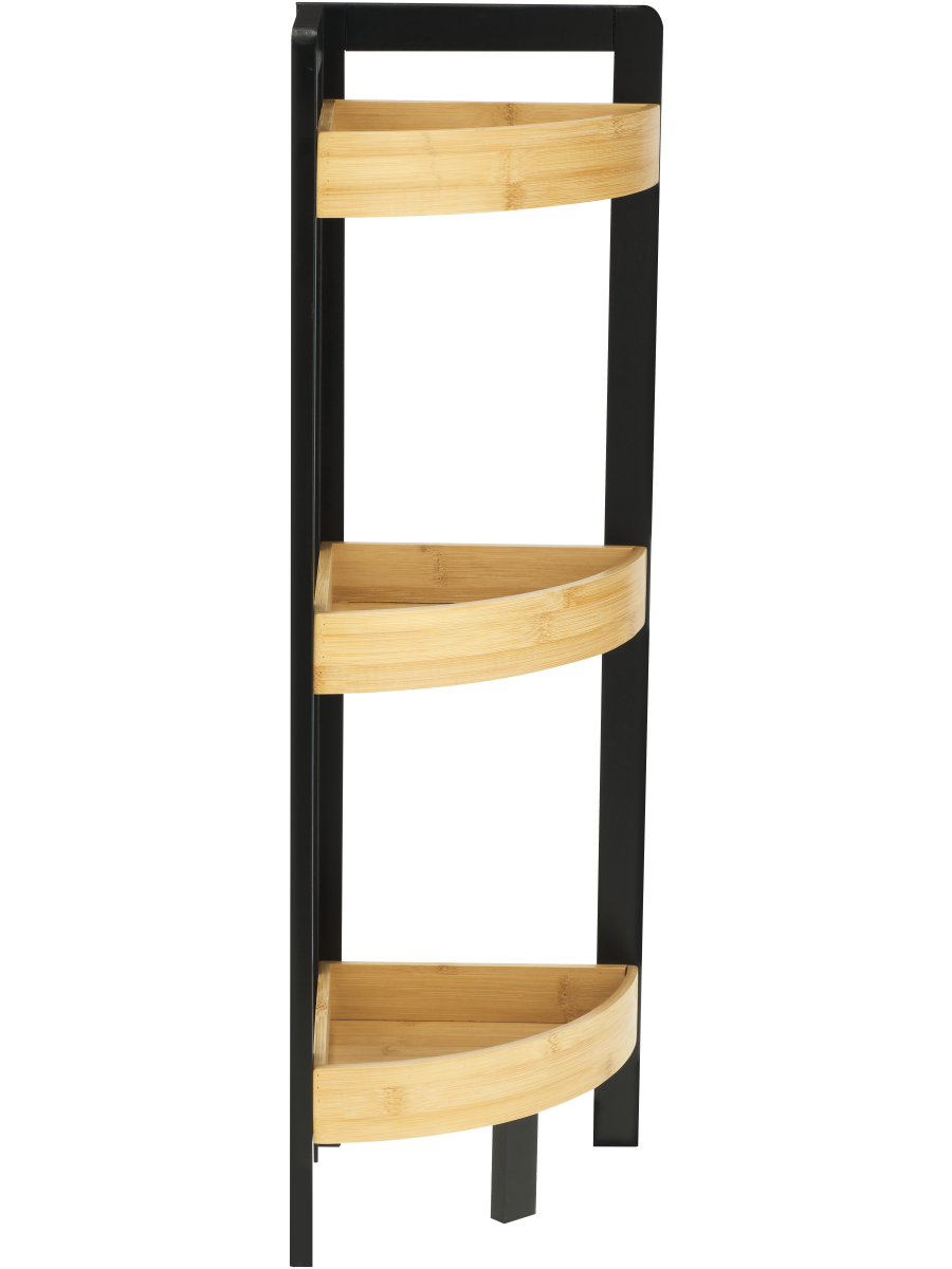 3 Shelf Bamboo Corner Caddy