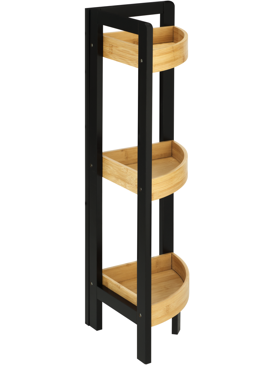 3 Shelf Bamboo Corner Caddy