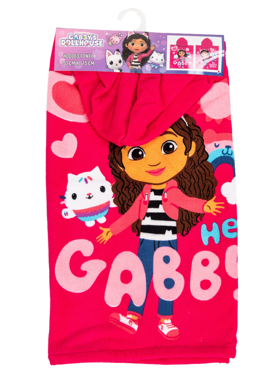 Gabby Dollhouse Hooded Towel