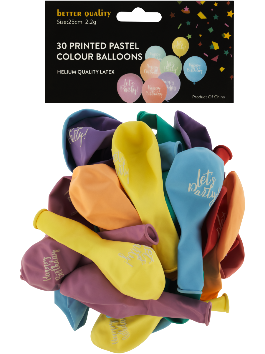 Let'S Play Pastel Colour Balloons