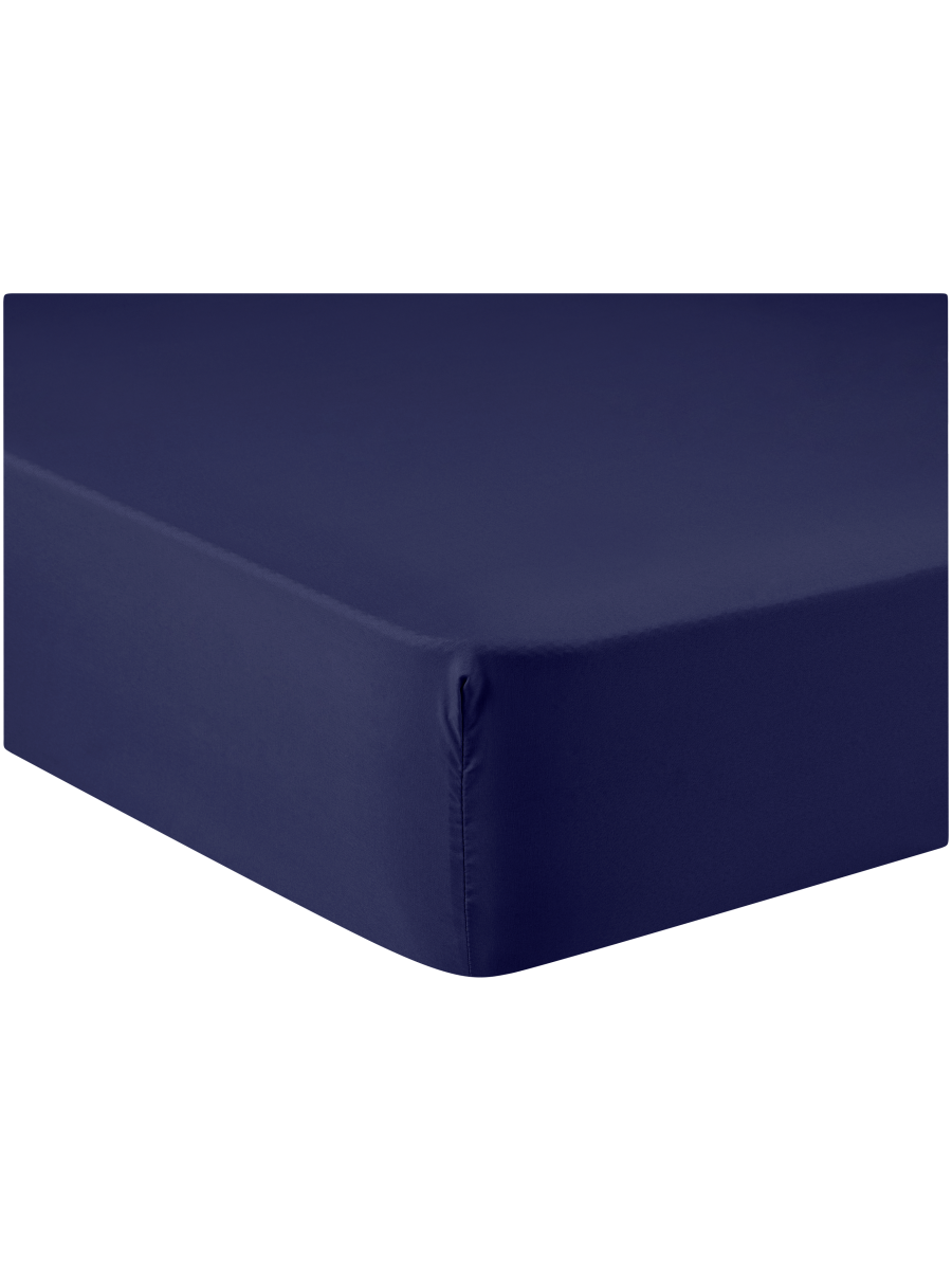 3 Quarter Super Soft Navy Fitted Sheet