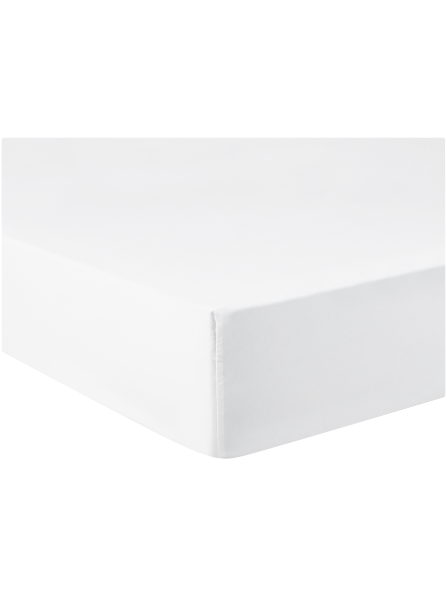 Three Quarter White Fitted Sheet