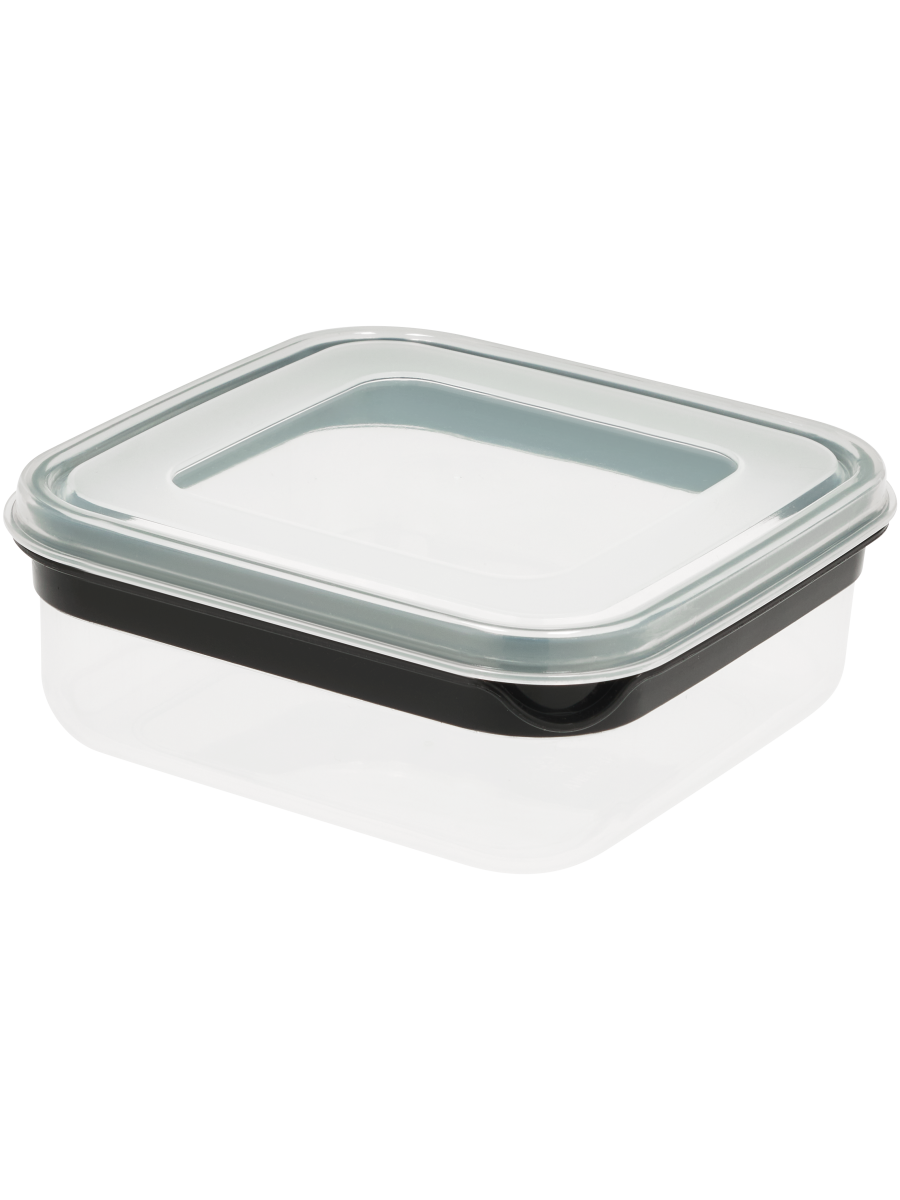 Black Stripe Square Container
