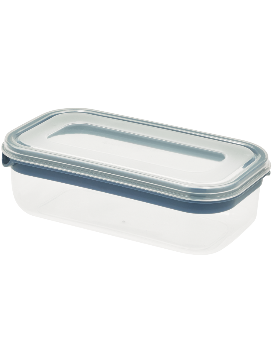 Blue Stripe Rectangular Container
