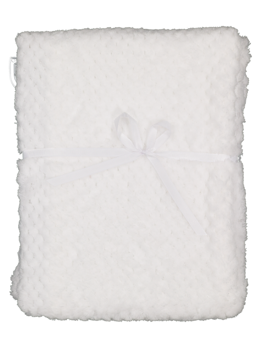 Luvable Friends Baby Coral Fleece Blanket - Gray Plaid, Super Soft & Cozy, 30 X 40 Inches