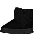 Black Zip-Up Snug Boot