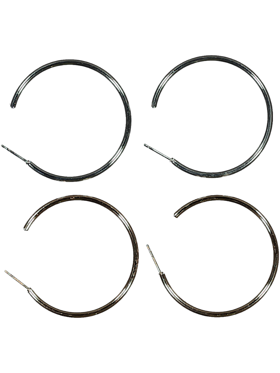 2 Piece Hoop Earrings