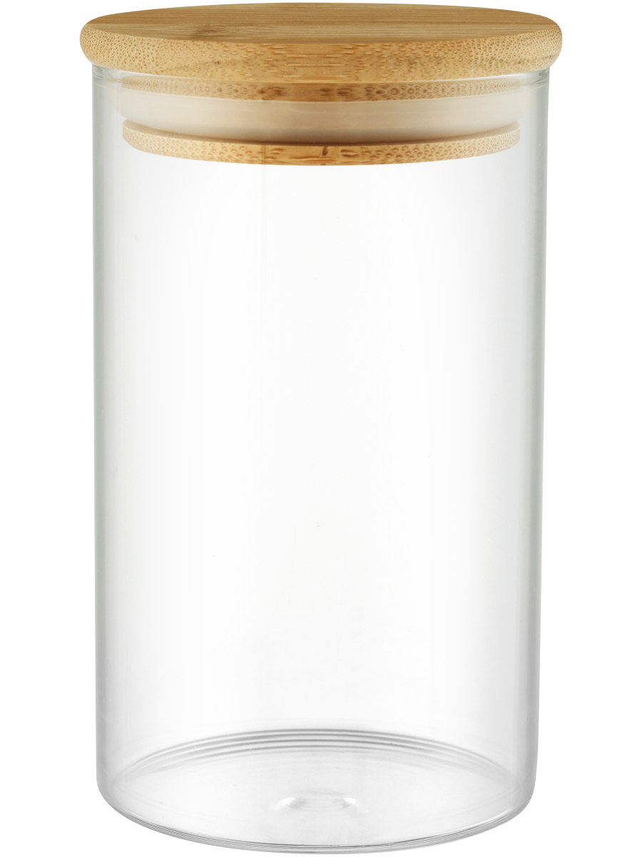 Glass Canister With Bamboo Lid