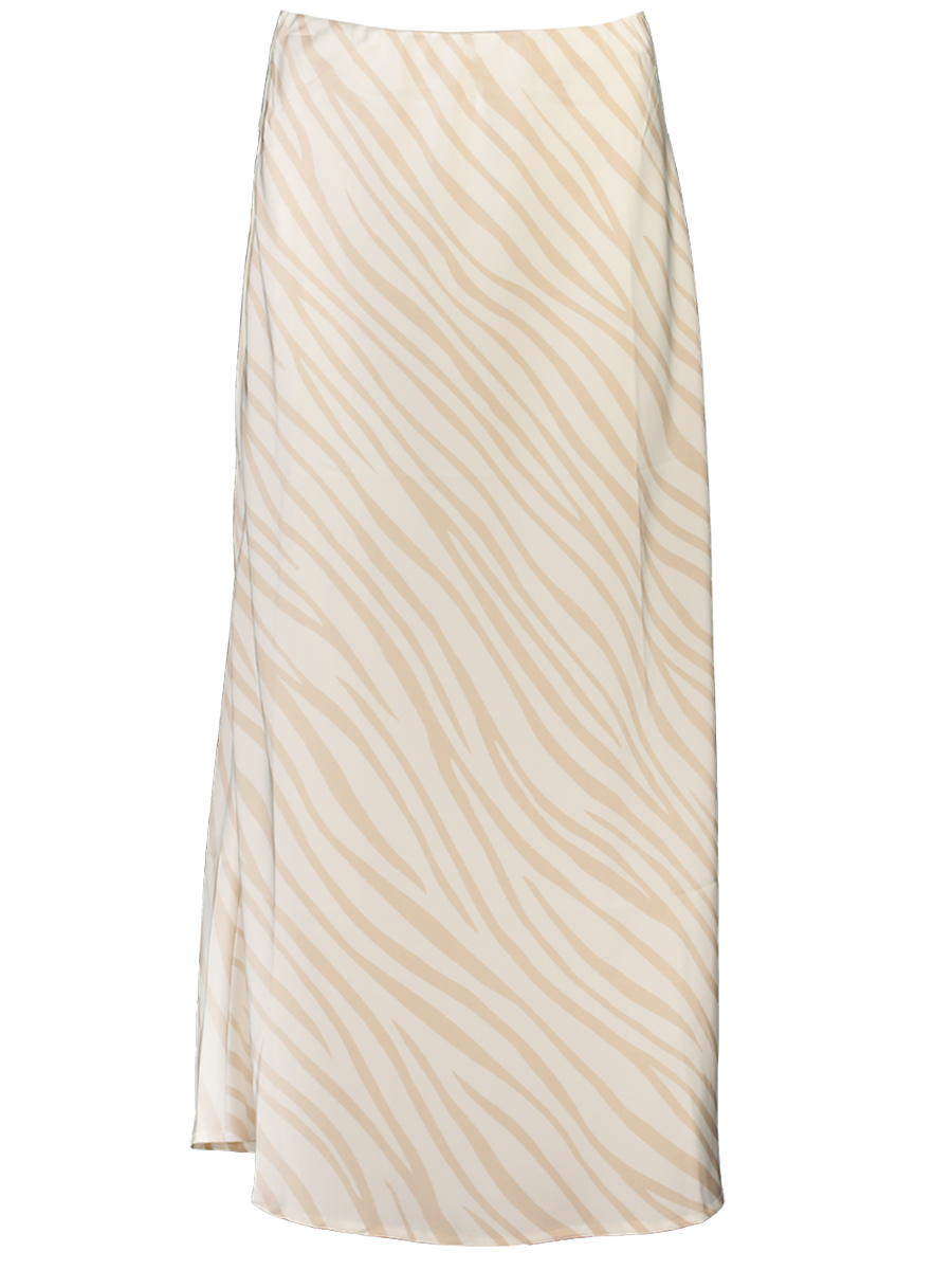 Front Slit Midi Faux Leather Skirt main image 0