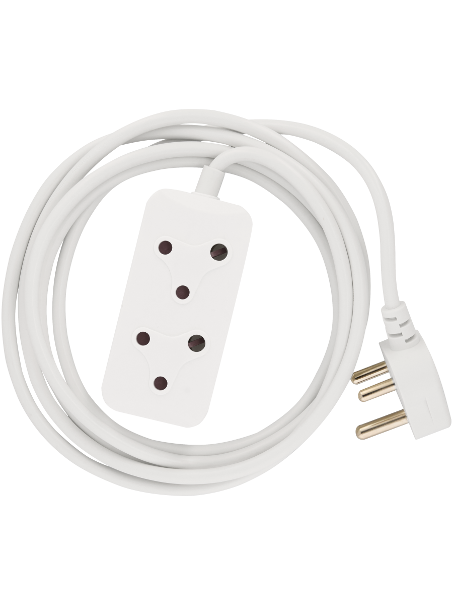 2 Power Socket Extension Cord