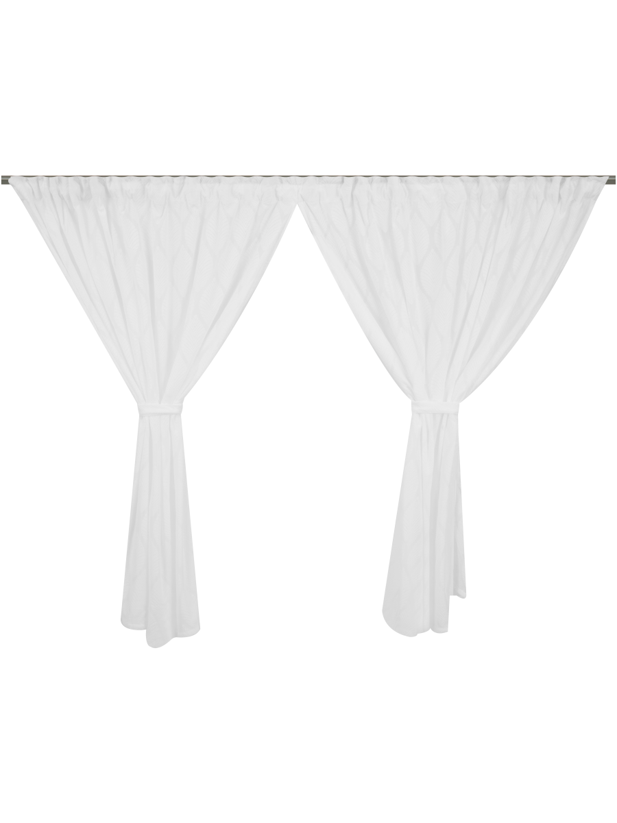 Puff Cafe Taped Unlined Curtain