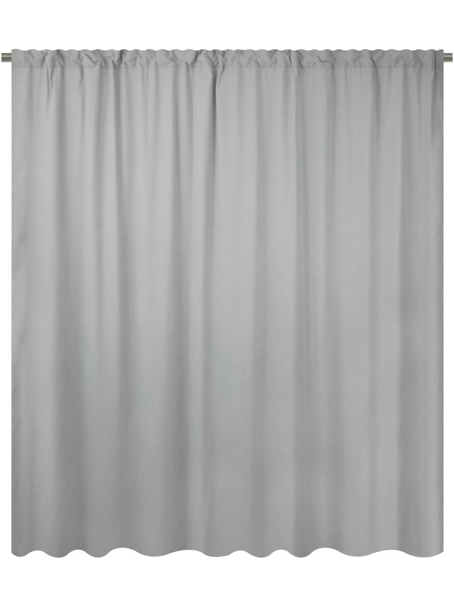 Faux Suede Taped Lined Curtain