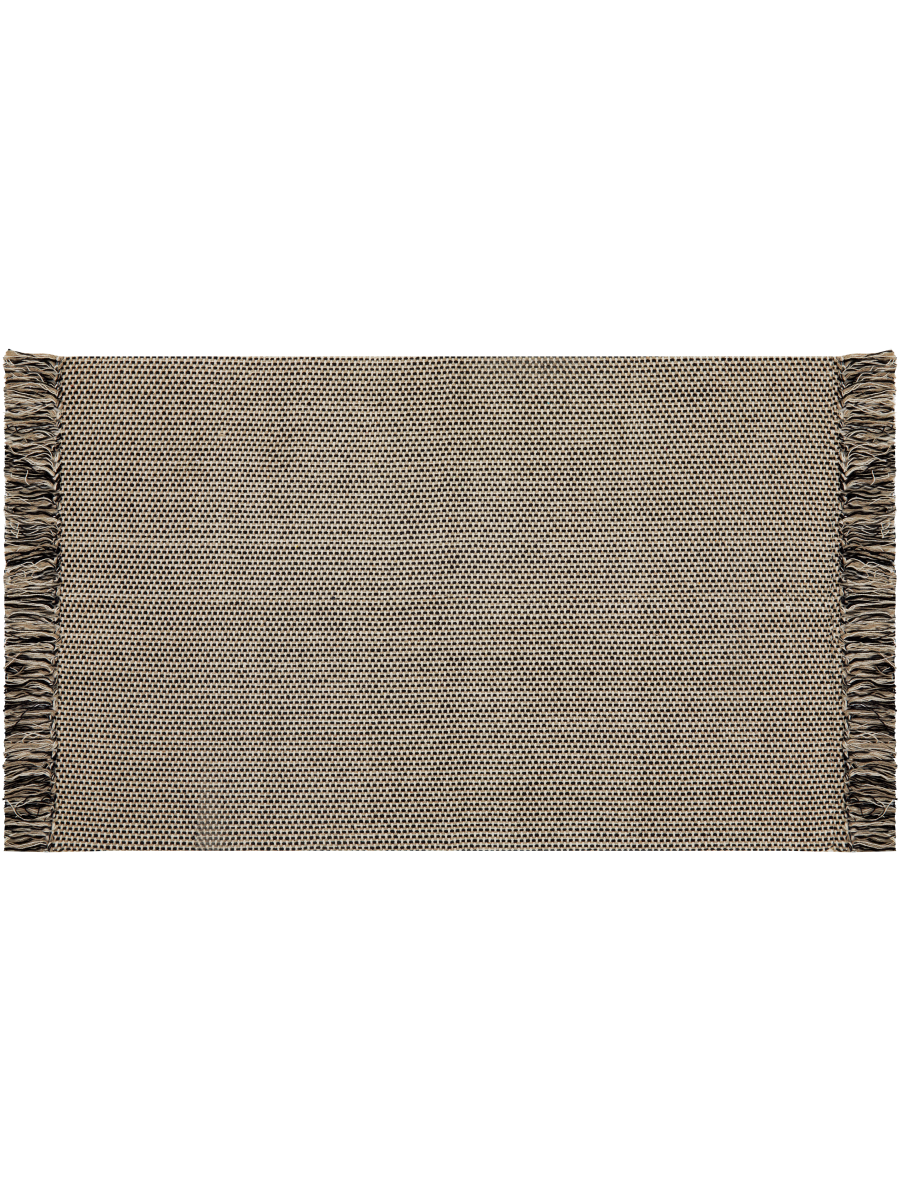 Budget Rugs Medium Beige And Black