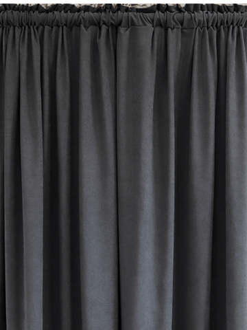 Charcoal Unlined Raised Jacquard Curtain main image 0