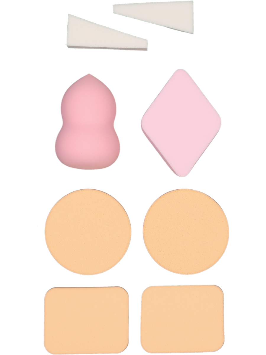 Assorted 8 Pack Makeup Sponges