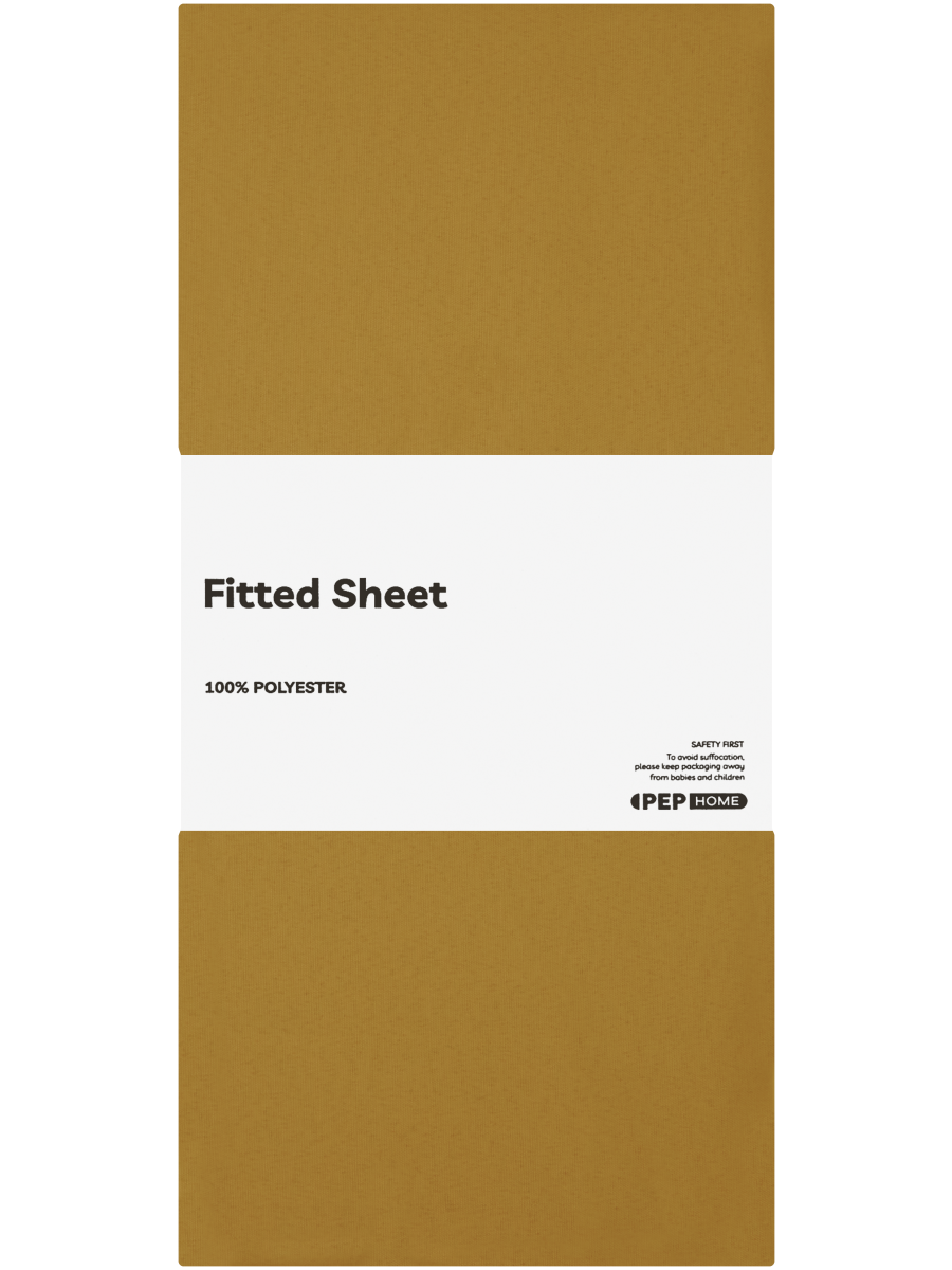 Queen Bed Yellow Fitted Sheet