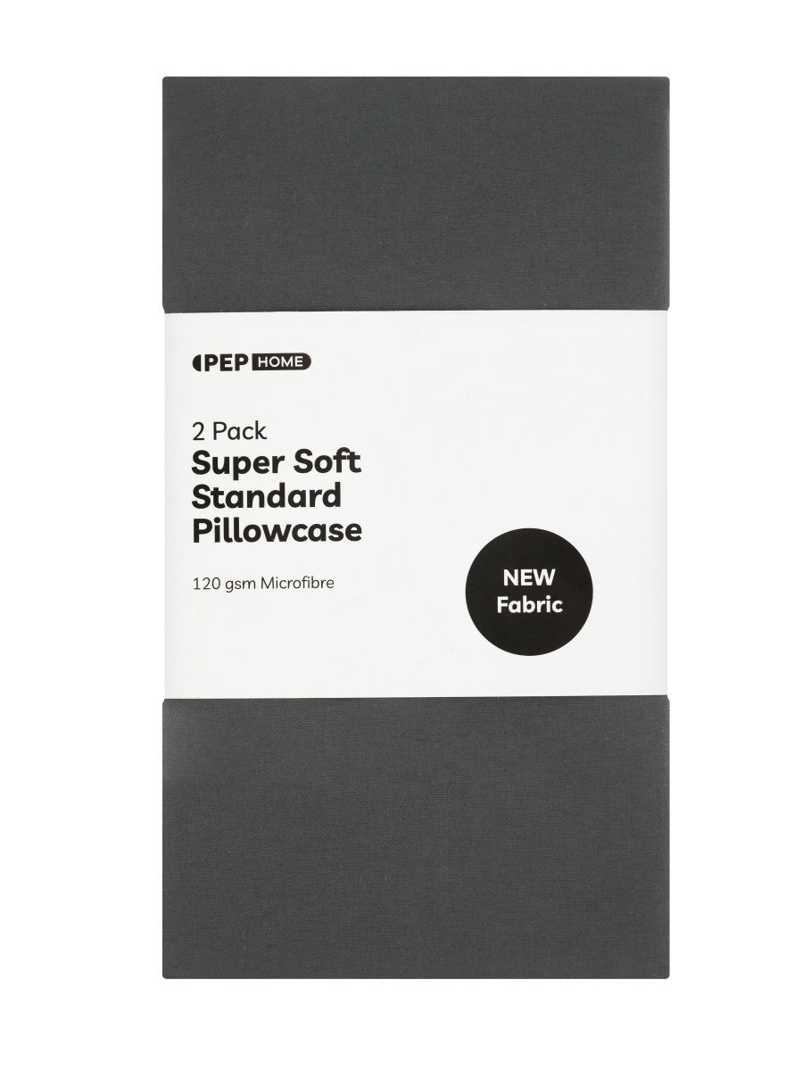 Super Soft Standard Pillowcase 2 Pack